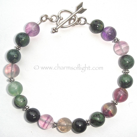 Fluorite & Kambaba Jasper Bracelet